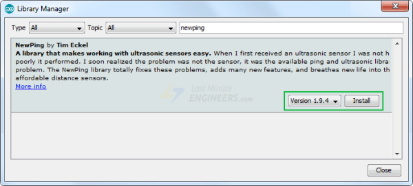 Newping Library Installation